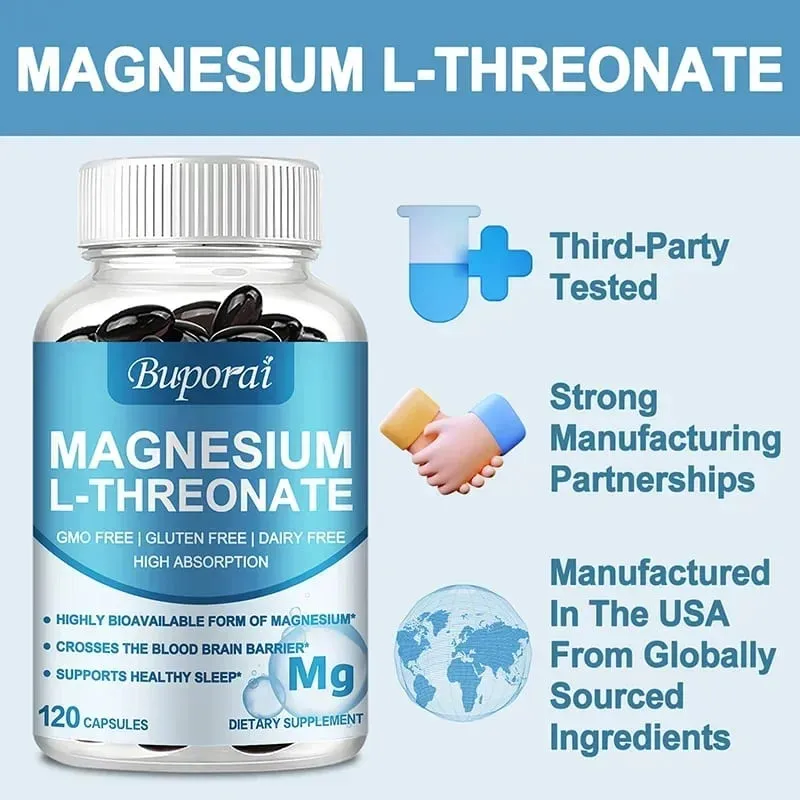 Magnezyum L Treonat - Odaklanma ve Hafıza Güçlendirici Sinir Fonksiyonunu Kas Gücünü Destekler Kemik ve Eklem Sağlığını Destekler — image 5