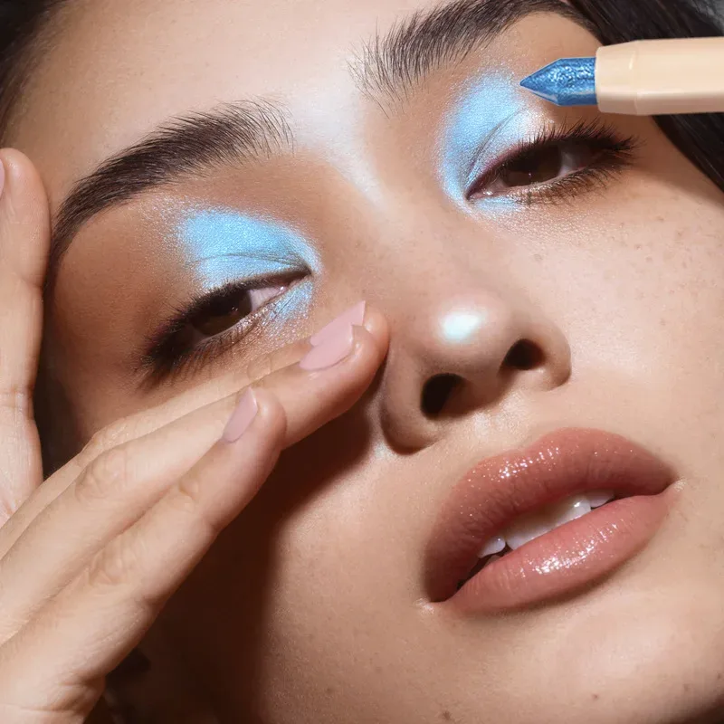1 stk perleskinnende øjenskyggestifter Højpigmenteret øjenskyggeblyant Glitter Vandtæt Langtidsholdbar øjenmakeup Ikke-udtværet — image 11