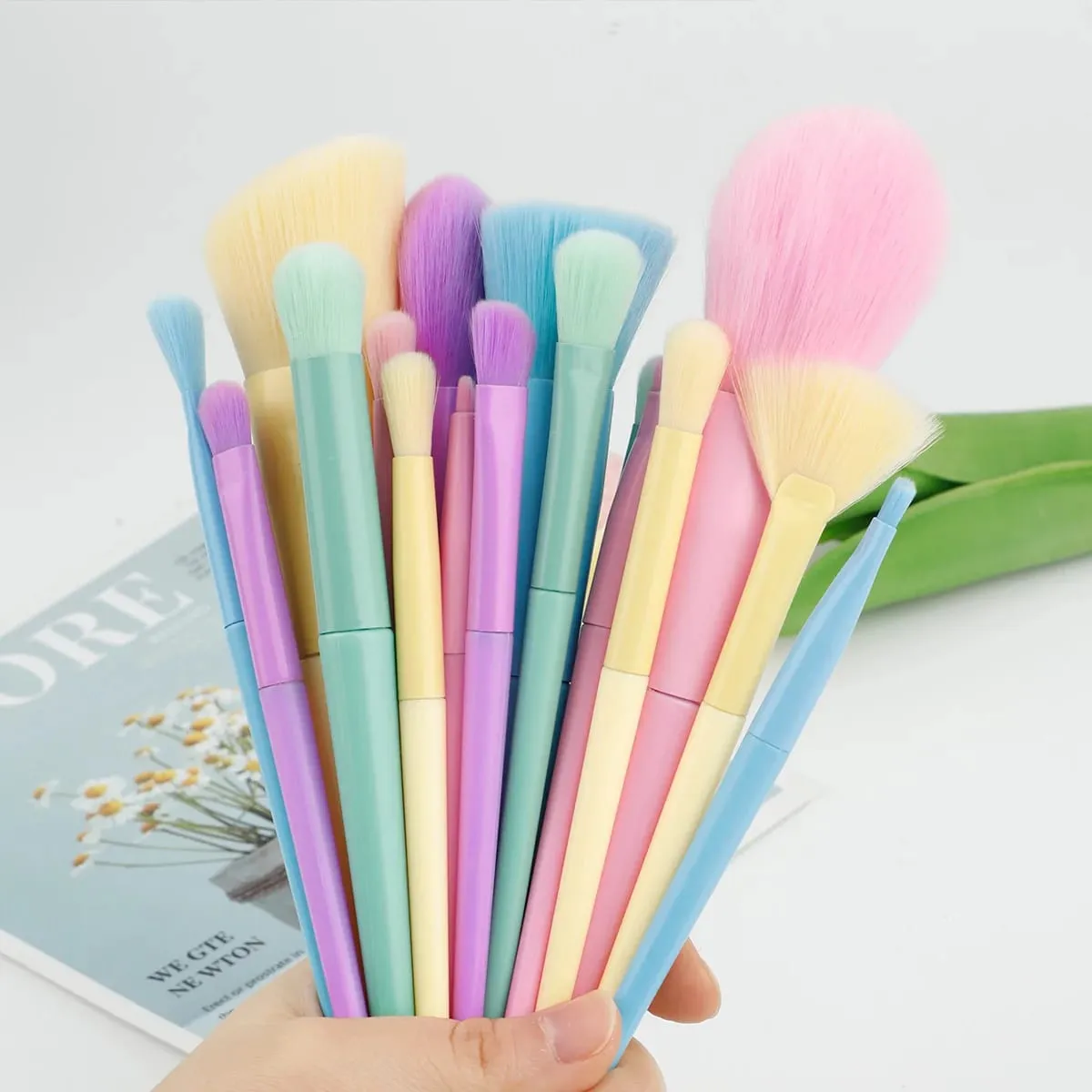 17 Color Multi-Color Makeup Brushes Color Brushes Makeup Brush Set Makeup Tools Full Set — image 6