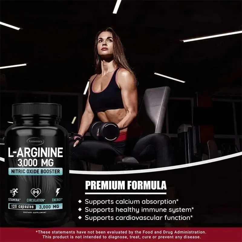 L-Arginine - Strengthen Muscles Improve Blood Circulation and Boost Energy Endurance and Athletic Performance — image 5