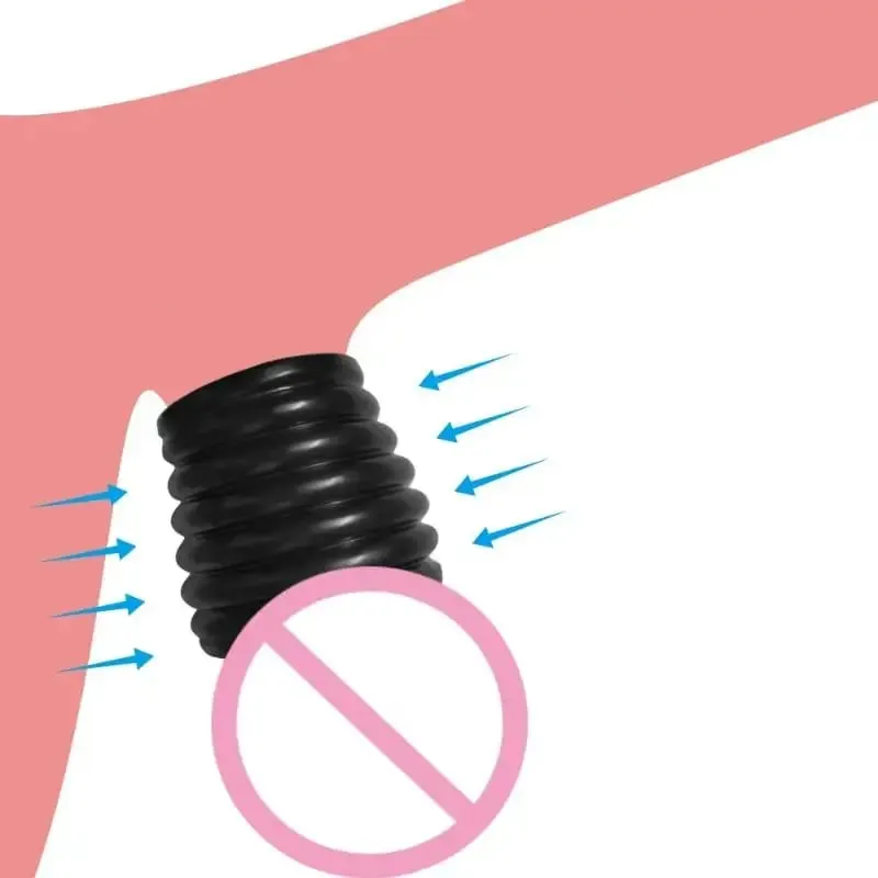 Delay Ejaculation Reusable Enlargement Ball Stretcher Sex Toy For Man Male Penis Lock Cock Ring Bondage Erection Ball Ring — image 4
