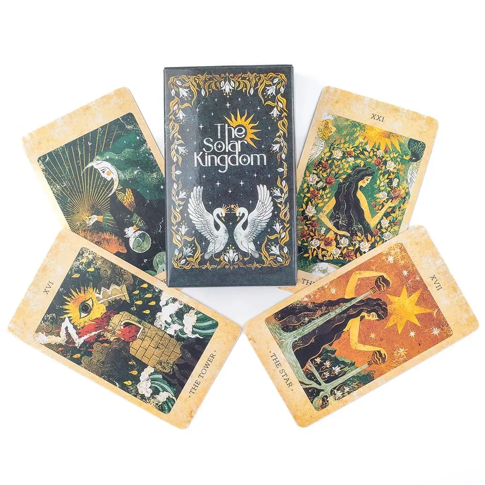 Le royaume solaire Tarot Deck 78 cartes Oracle ensemble anglais Visions Divination édition Deck jeux de société 10.4x6.1 cm — image 1