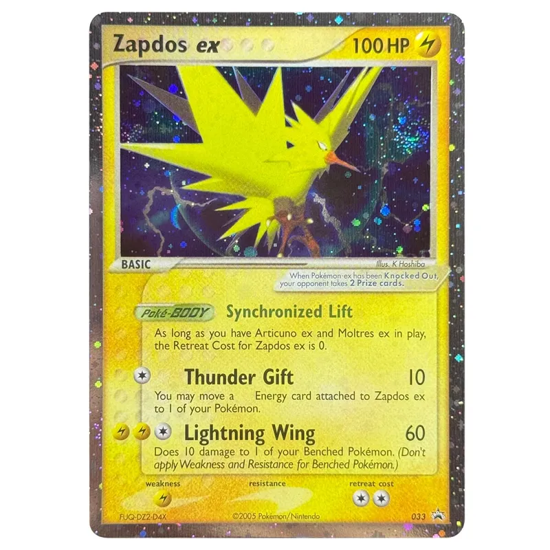 Proxy การ์ด Nintendo Black Star โปรโมชั่น Articuno Kyogre Moltres Rayquaza Zapdos Groudon ใหม่ Holographic PKM Proxy ของเล่น — image 15