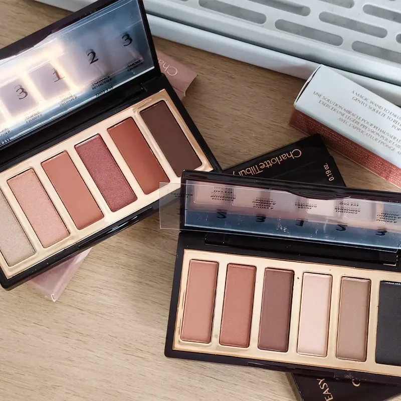 Charlotte Tilbury – disque d'ombre à paupières, 6 couleurs, finition mate, série de couleurs nues, cosmétiques de beauté pour les yeux, marque de luxe, 8.2g — image 3