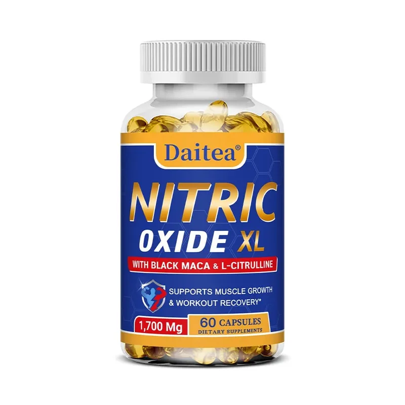 Oxyde nitrique - Les capsules de soutien à la santé des hommes contiennent de l'extrait de poudre de racine de maca pour la croissance et le renforcement musculaires — image 9
