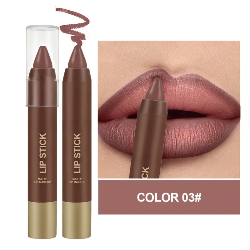 Matte Soft Mist Lip Liner Lipsticks 6 Colors Smooth and Pigmented Non-Stick Chocolate Lipsticks — image 11