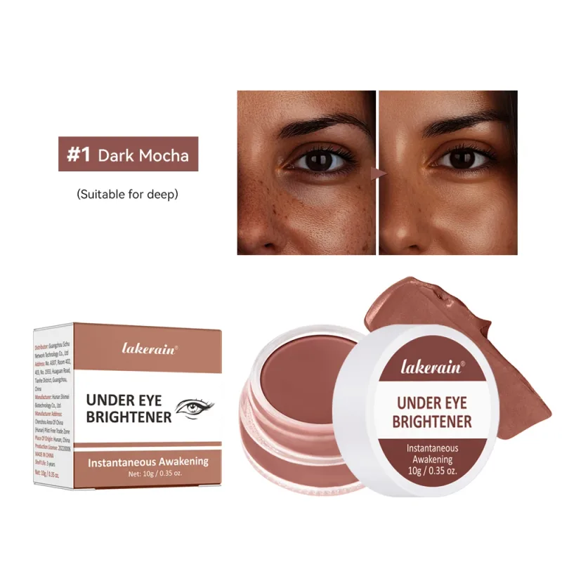 Lakerain Under Eye Brightener Concealer Cream Crema idratante illuminante Concealing Evidenziazione Copertura Cosmetici per la correzione del colore — image 8