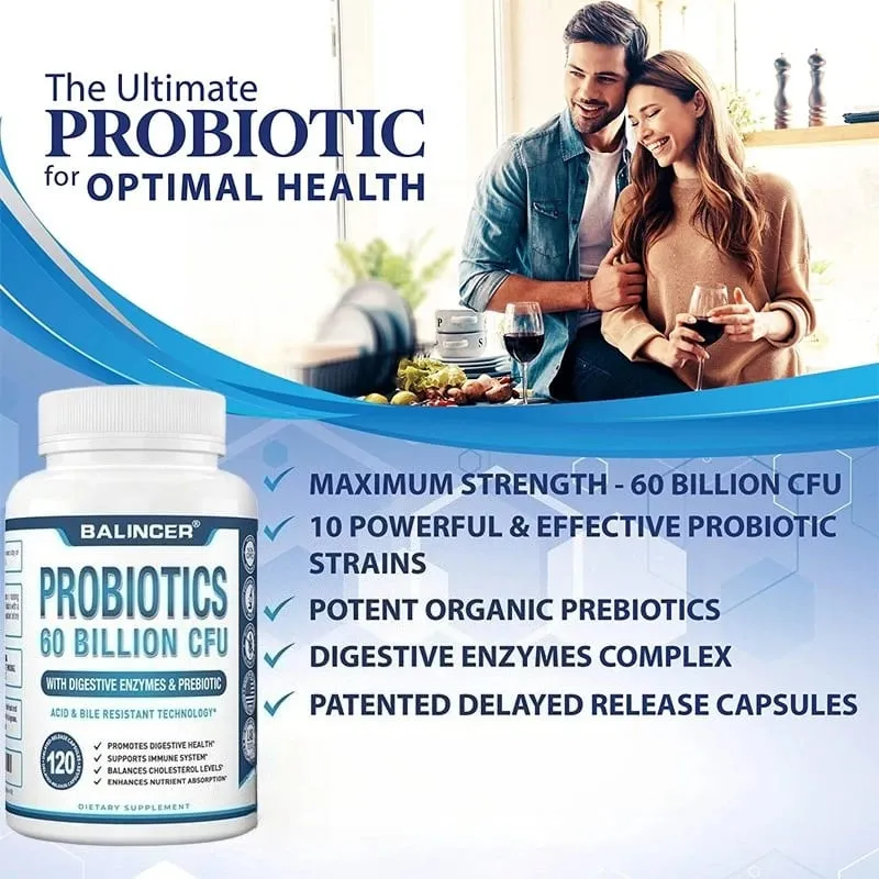 Probiotic + Prebiotic Supplements - Contains Digestive Enzymes To Support Digestive Health and The Immune System — image 4