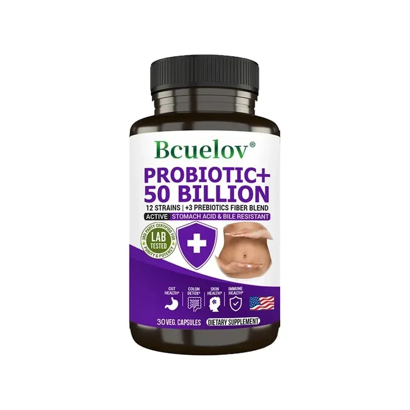Probiotics + Prebiotics - Improve Digestion & Immunity Relieves Constipation Colon Detox Support Intestinal Health Supplement