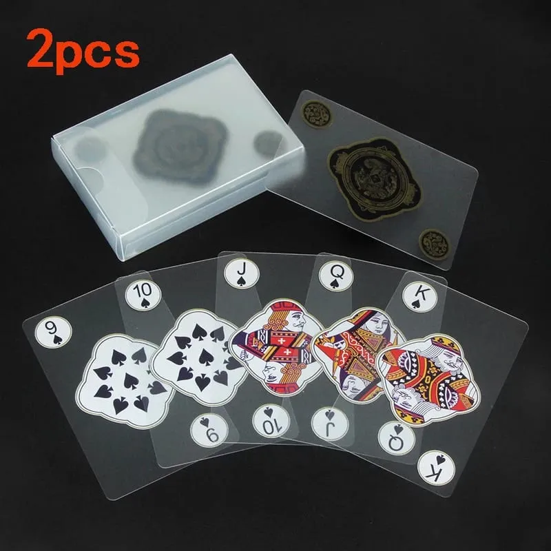 Spielkarten mit transparenter, wasserfester PVC-Kunststoff-Pokerkarte mit Box, perfekt für Blackjack Euchre und andere Spiele — image 8