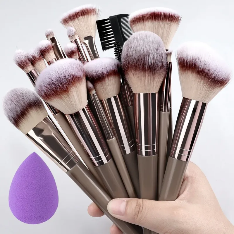 Set di pennelli per trucco da 20 pezzi Professionale Dettagli super morbidi Blush evidenziatore Fondotinta correttore Pennello per ombretto Strumento di bellezza per donna — image 21