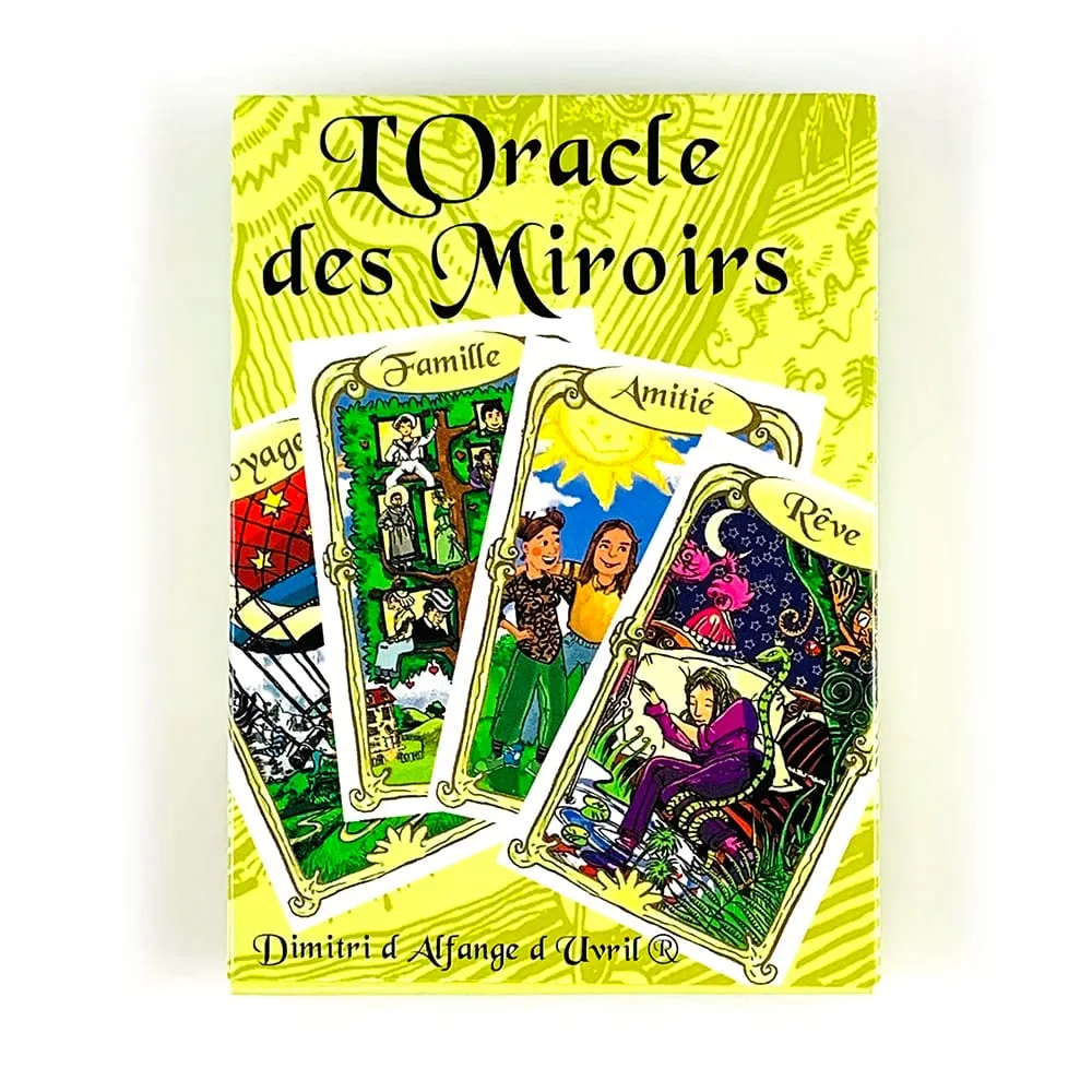 L'Oracle Des Miroirs Jeu de cartes de divination Cartes à thème miroir français Jeu de divination mystique avec guide pour débutants — image 1