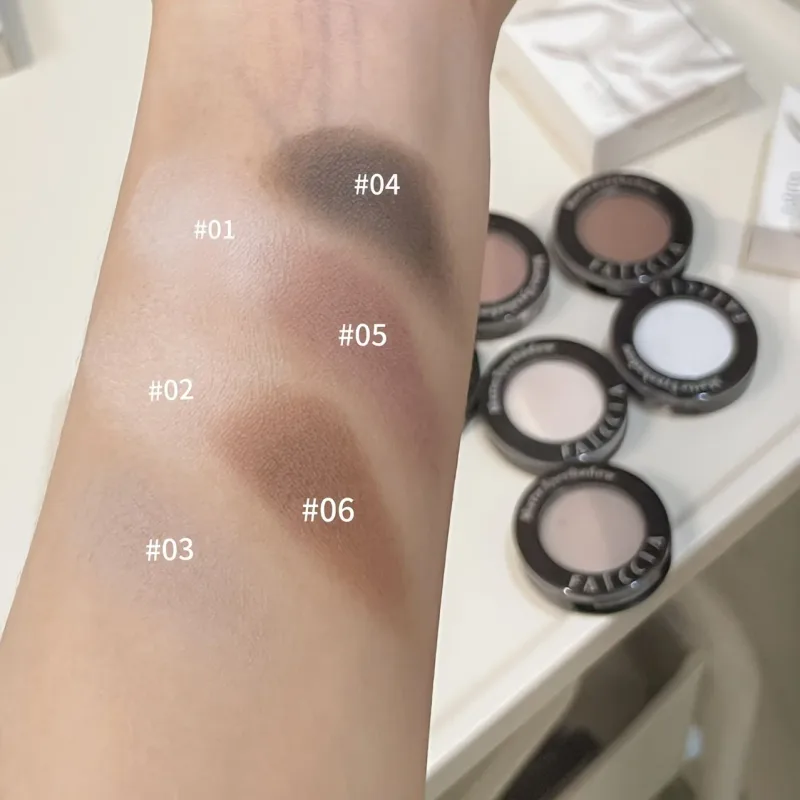 Fard à paupières mat unique avec pinceau, couleur à faible saturation sous les yeux, maquillage multi-usage, idéal pour les cadeaux de vacances — image 6