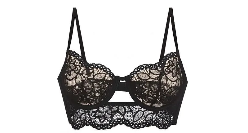 Fransk blonde-bh-sæt med blød bøjle-push-up til lille buste Letvægtskomfort anti-slappende lingeri AU-størrelser MOYISU-Sexy AB — image 10