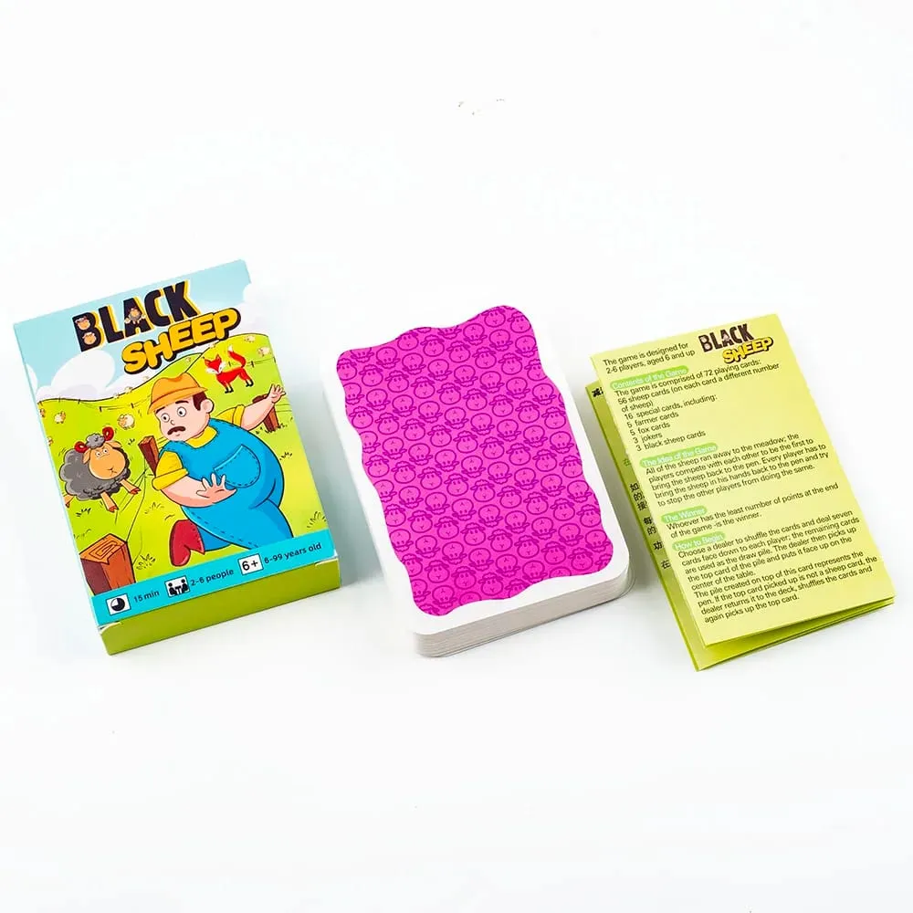 Hot Sale Black Sheep Party Game Cards Interactive Intellectua Board Game Funny Family Friends Party Toy Gift for Kids 10.6*7.5cm — image 5