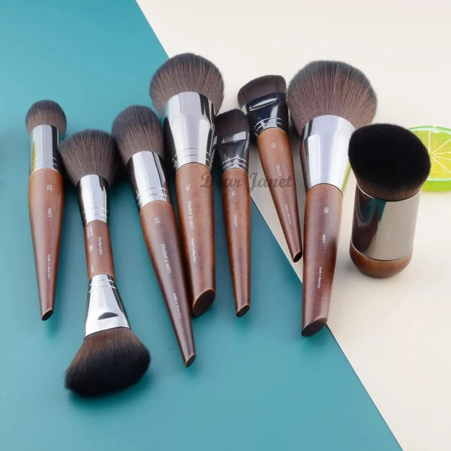 ไม้ธรรมชาติ 1 ชิ้นแปรงแต่งหน้ารายละเอียดอายแชโดว์ Make up kit คอนซีลเลอร์ Smudge Highlighter Eyebrow Eye Brow แปรงลูกกลิ้ง — image 4