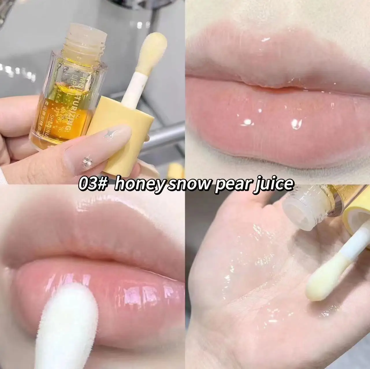 Water Light Lip Gloss Moisturizer Transparent Jelly Mirror Fruit Crystal Lip Oil Clear Hydrating Plumping Korean Lip Care Makeup — image 10