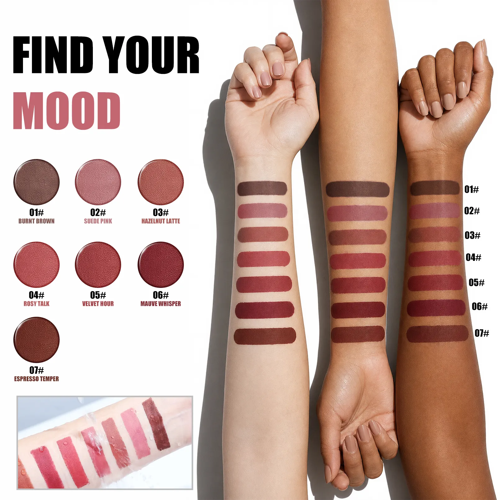 Waterproof Matte Lip Liner Pencil for Women Easy Glide Long-Lasting Natural Lip Outline Cosmetic Makeup — image 3