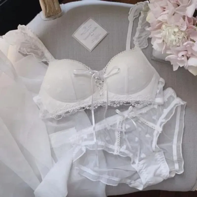 น่ารักสไตล์เยอรมันชุด Bralette ไร้สายลูกไม้การฝึกอบรม Bra สำหรับวัยรุ่น Sweet First Bra สำหรับหน้าอกขนาดเล็กสบายสาวชุดชั้นใน — image 6