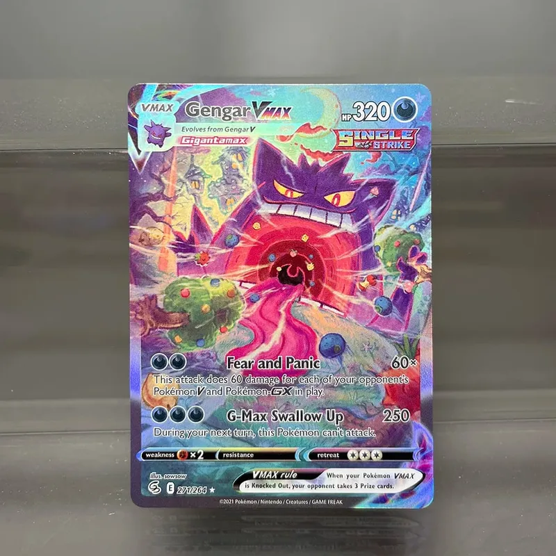 Folien-PKM-Einzelkarten, Pikachu Charizard EX, Bubble Mew, seltene Sammelkarten, PTCG-Regenbogen-Ersatzkarten — image 2