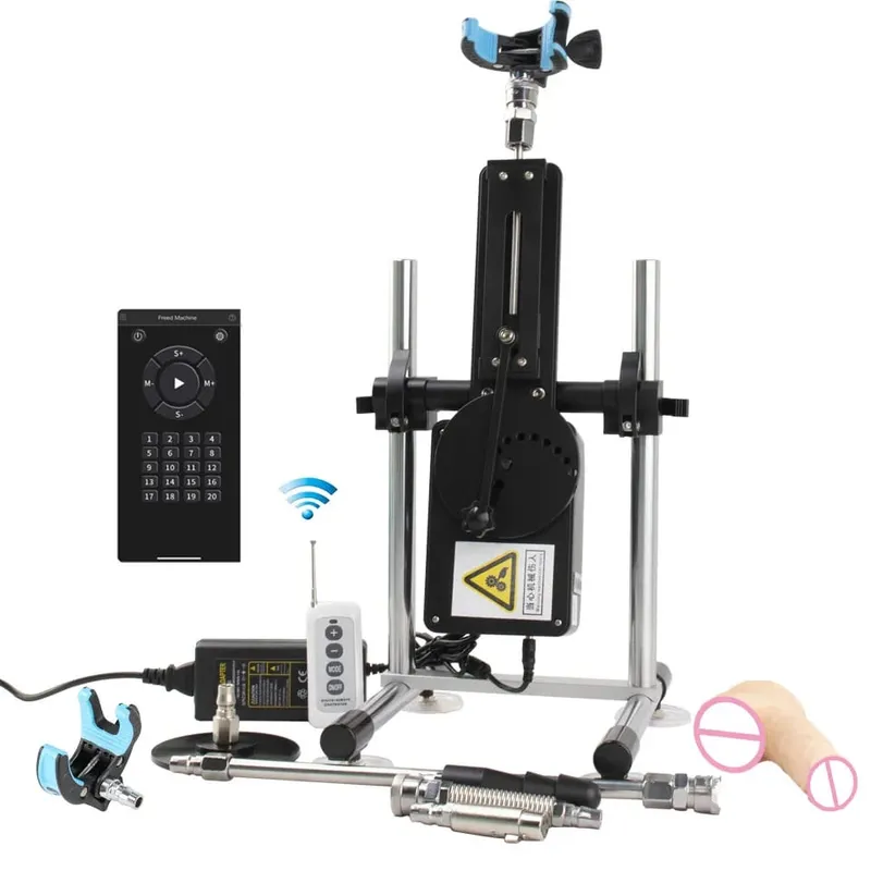 70W Automatic Telescopic SEX 3-9 ซม.ปรับจังหวะโลหะและDildoสิ่งที่แนบมาผู้ใหญ่ส่วนบุคคลสำหรับคู่ชายหญิง — image 19