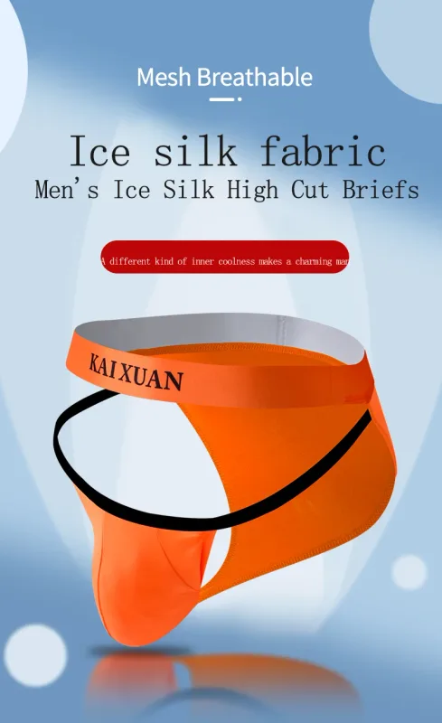 Intimo da uomo moda Mutande in seta di ghiaccio traspirante Slip morbidi e confortevoli — image 8