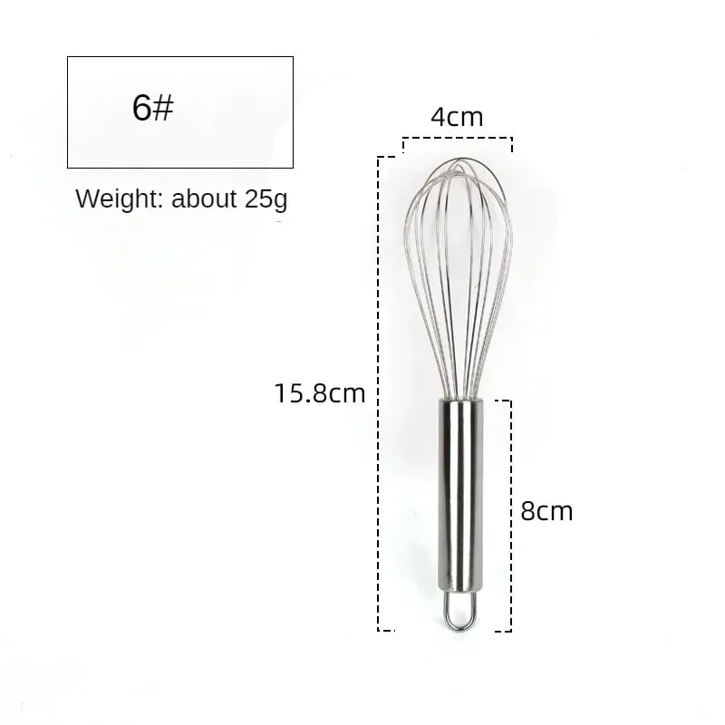 6/8/10/12inch Stainless Steel Egg Stirring Balloon Whisk Manual Egg Beater Mixer Kitchen Baking Utensil Cream Butter Whisk