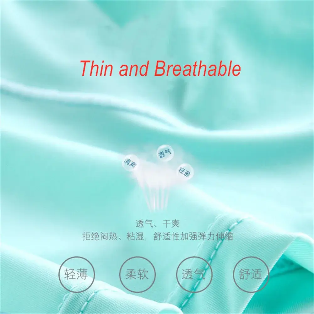 Cool Men's Ice Silk U Convex Underwear Summer Ultra-thin Transparent Boxer Shorts Sexy Male Trunks Plus Size M-XXL — image 4