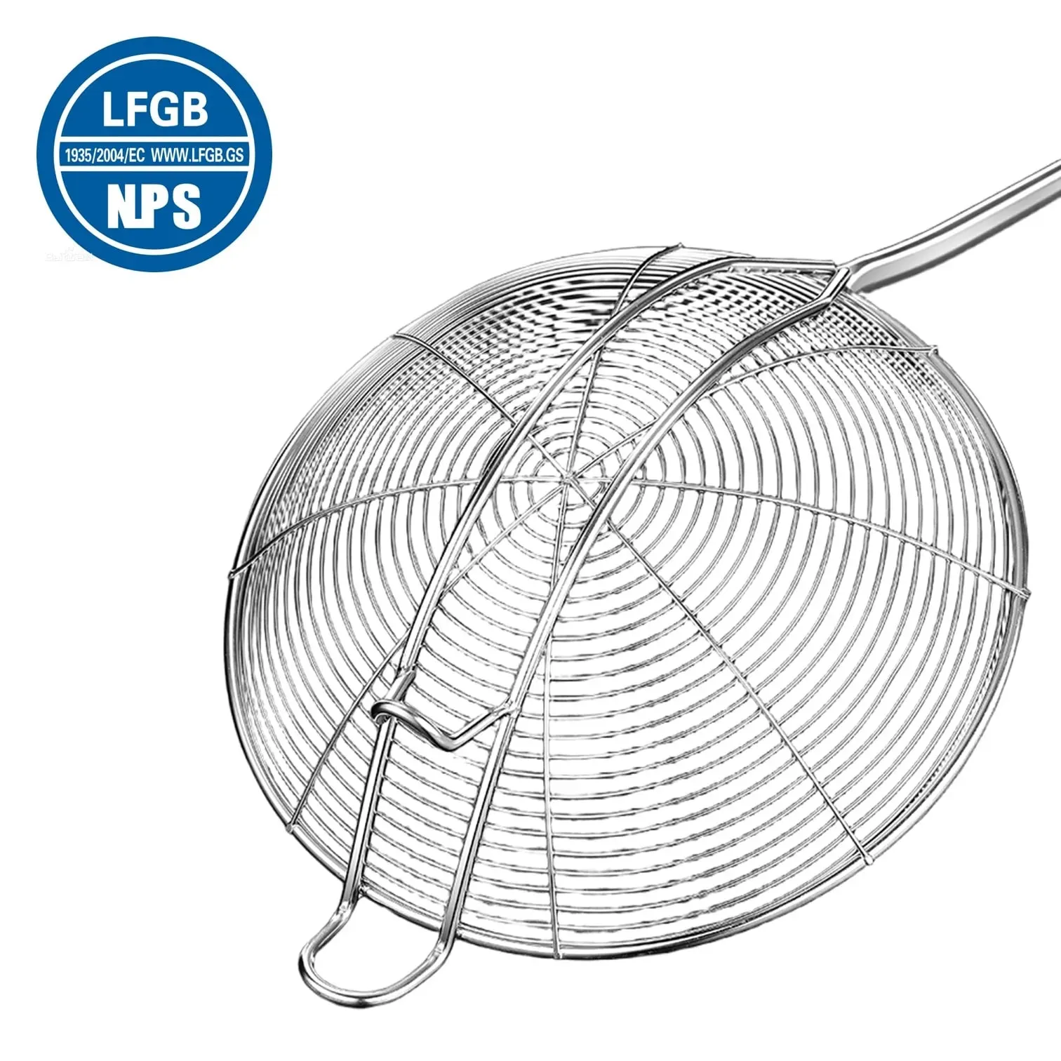 LFGB-Zertifizierung Küchen-Kochsieb aus Edelstahl 304, extrem langlebiges Drahtsieb, 14–18 cm Durchmesser, Bratschaufelwerkzeug — image 2