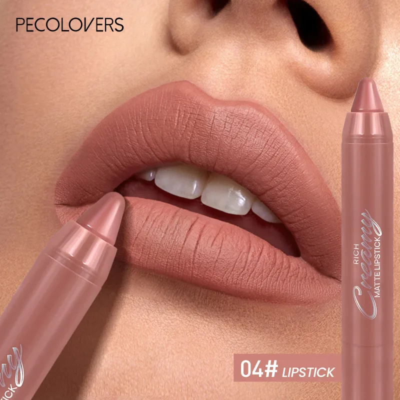 Pelapik Bibir Matte Pelbagai Warna Digunakan Sebagai Pelapik Bibir dan Gincu Mudah Digunakan Dengan Tepat Kalis Air Tahan Lama Tidak melekat — image 12