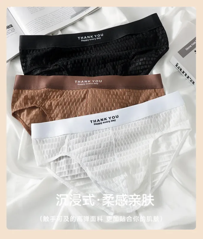 โปร่งใสตาข่ายชุดชั้นในชาย Ultra Thin Sheer กางเกงกางเกงระบายอากาศถุงน่องกางเกงนุ่มชุดชั้นใน Low Rise Knicker — image 8