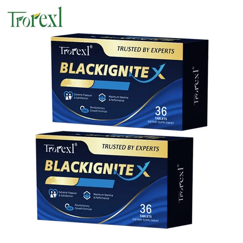 BlackIgnite X Tablets Integratore di ostriche e ginseng Potenziatore di attività estesa per prestazioni sicure