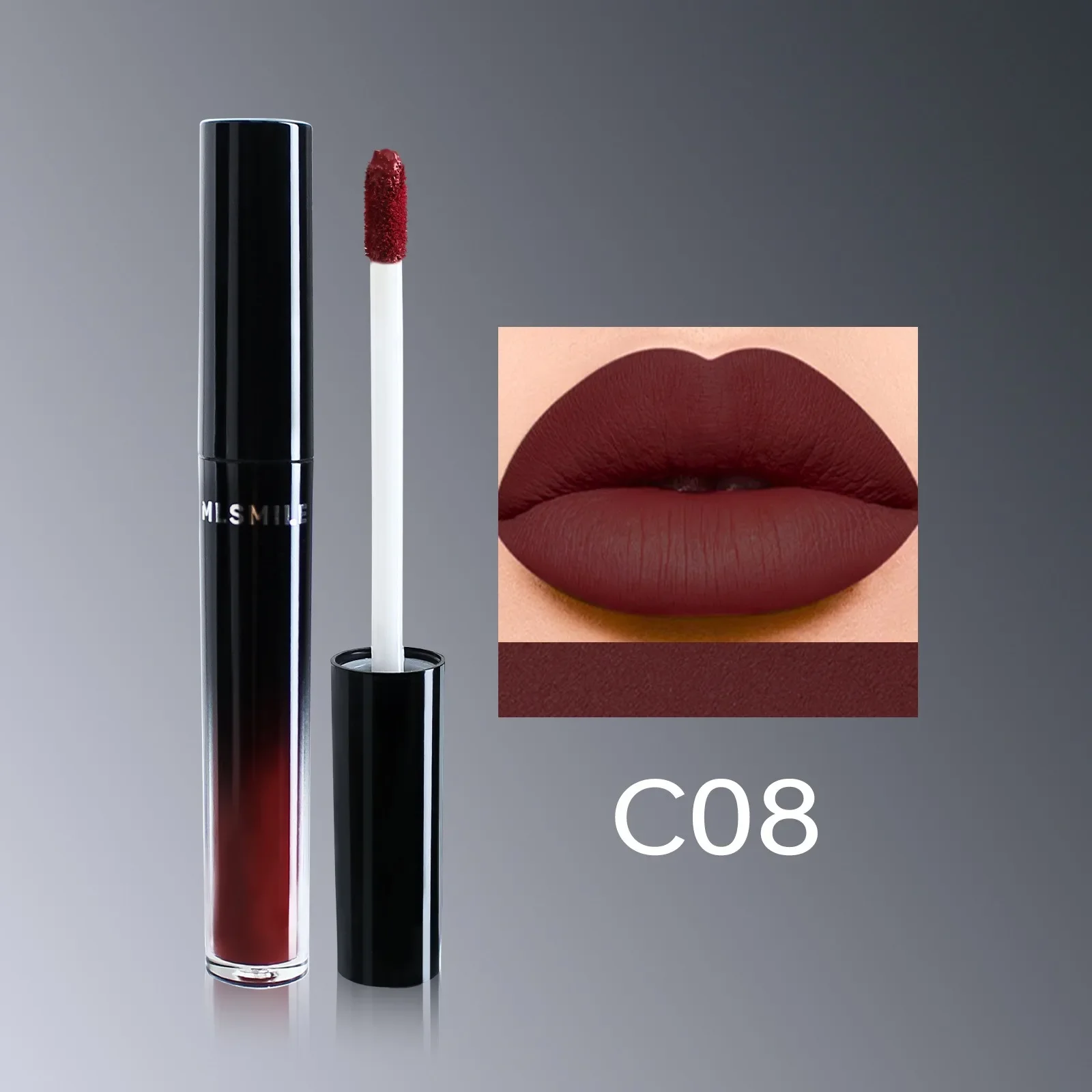 Wasserdichter flüssiger Samt-Matt-Lippenstift, transparentes, feuchtigkeitsspendendes Lippenöl, perlmuttartige, satte Farbe, Lipgloss-Tönung, dauerhafte Kosmetik — image 12