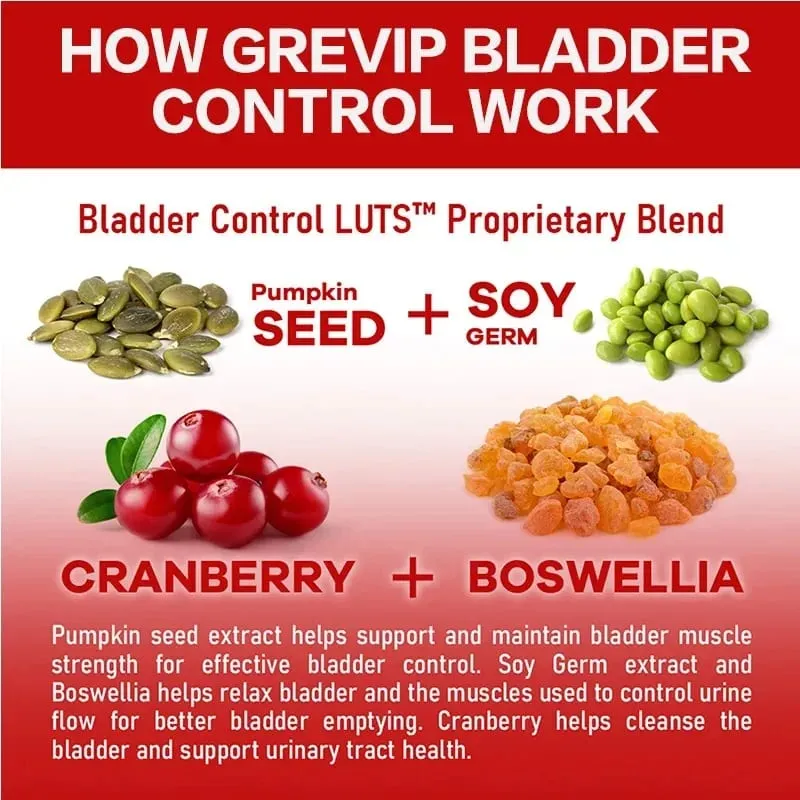 Bladder Control Supplement - Supports Urinary Tract Health - Helps Relieve Overactive Bladder and Urinary Tract Infections — image 2