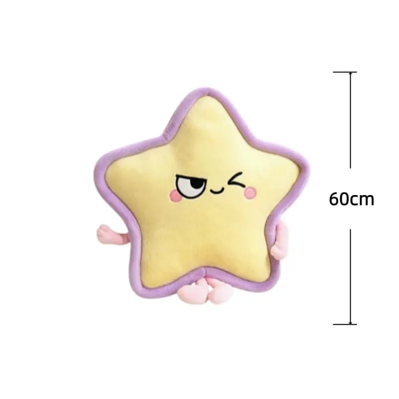 Stella a cinque punte Peluche Cuscino 40/60 cm Cuscino imbottito Squishy Cuscino del divano Adorabilmente Decorazioni per la casa Giocattoli Regali di compleanno creativi — image 13