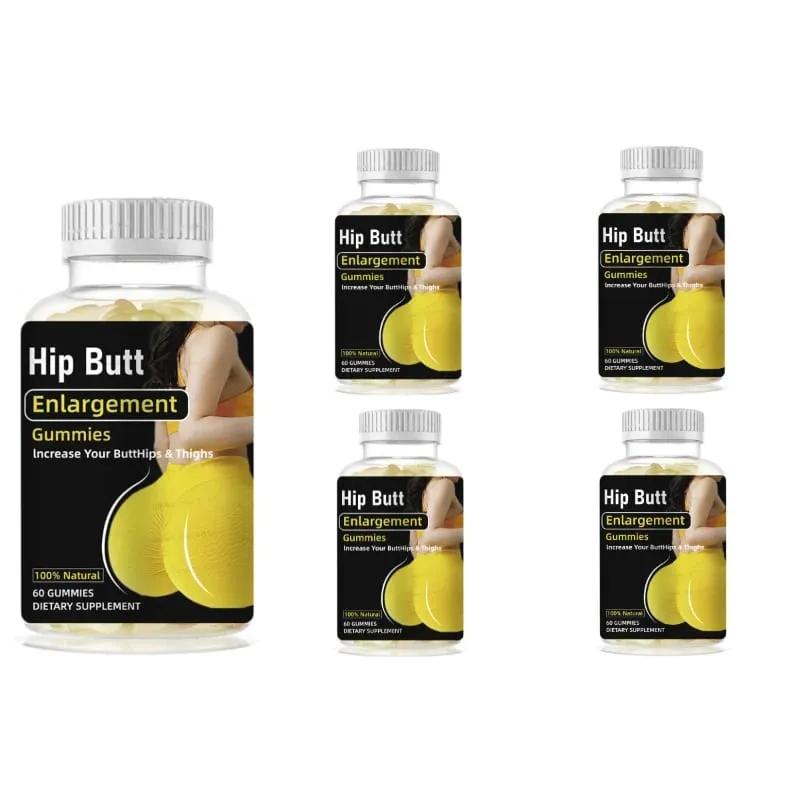 Hip Butt Enlargement Gummies for Buttocks Hips and Thighs Adults Glute Curve Support Gummies for Women Peach Flavor 60 Count — image 9