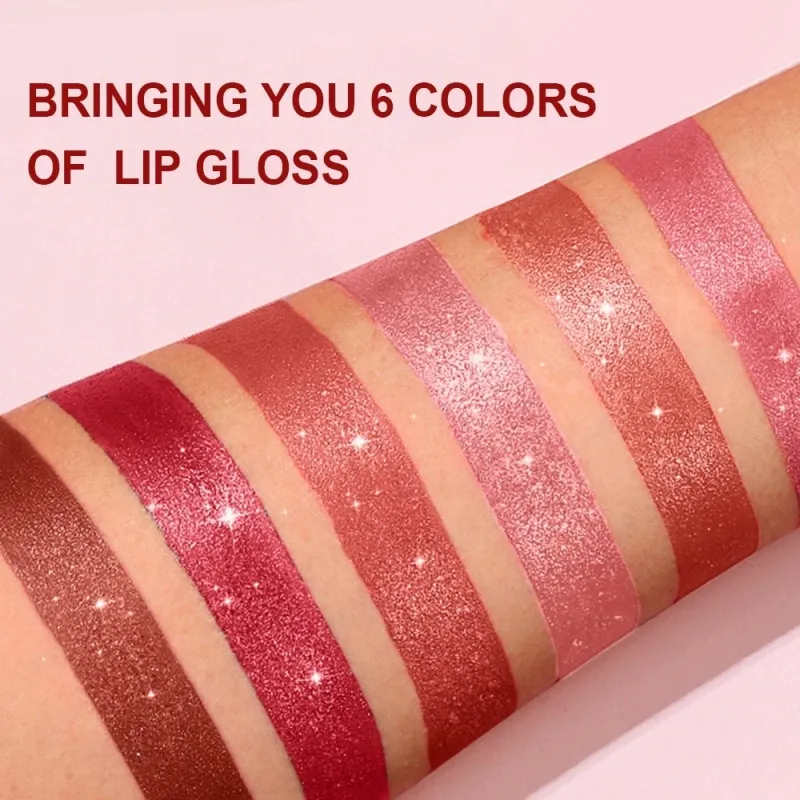 Gincu Baldu Metallic Diamond Sparkle Pearlescent Fine Shimmer Waterproof Non Stick Cup Makeup Bibir — image 3