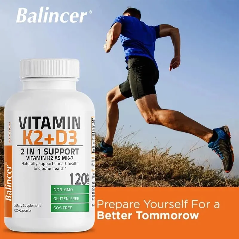 Vitamin D3 + K2(MK7) Supplement - Bone Joint Heart Immune Teeth and Skin Health Support - Non-GMO Supplement — image 3