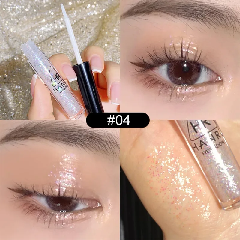 Pearlescent Fine Shimmering Eye Shadow Cecair Kalis Air Mekap Mata Cecair Cecair Pearlized Eyeshadow Glitter — image 10