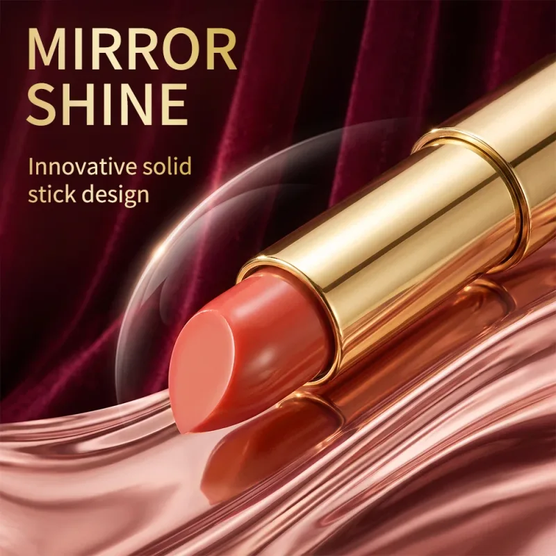 3‑in‑1 Solid Tinted Lip Oil Stick Glass Plump Glossy Finish Buildable Color Nourishing Apple Seed Oil Lip Care Makeup — image 5