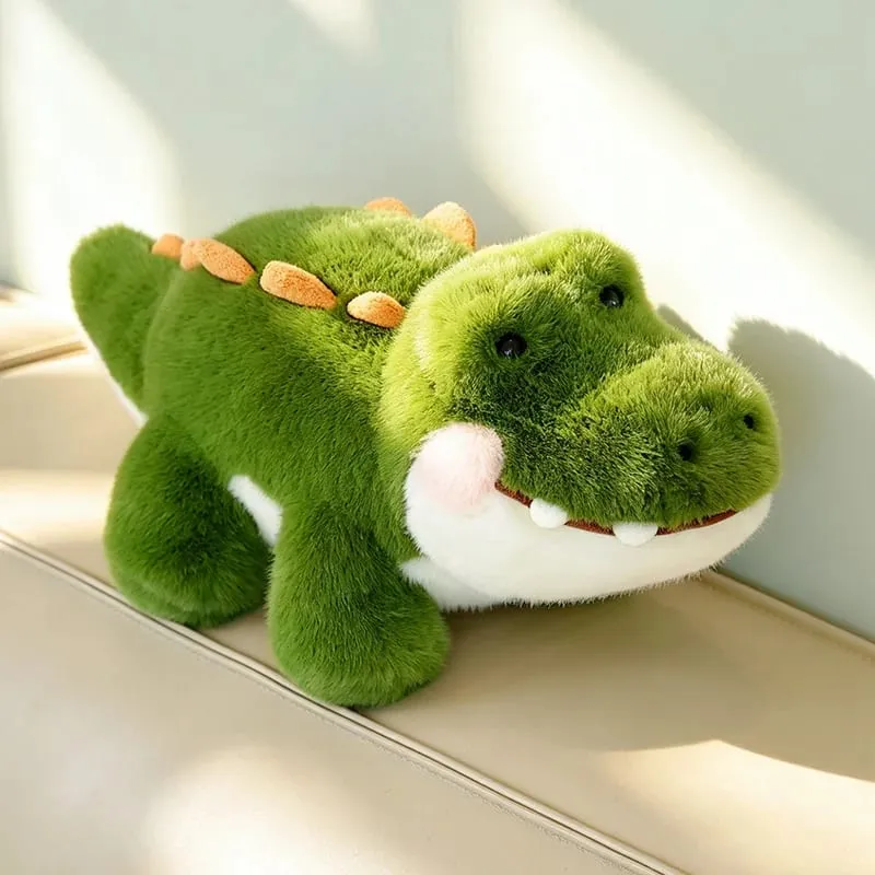 Lovely Crocodile Plush Chubby Animal Comel Boleh Dipeluk Bantal Sofa Sandaran Tempat Tidur Rumah Decro — image 4