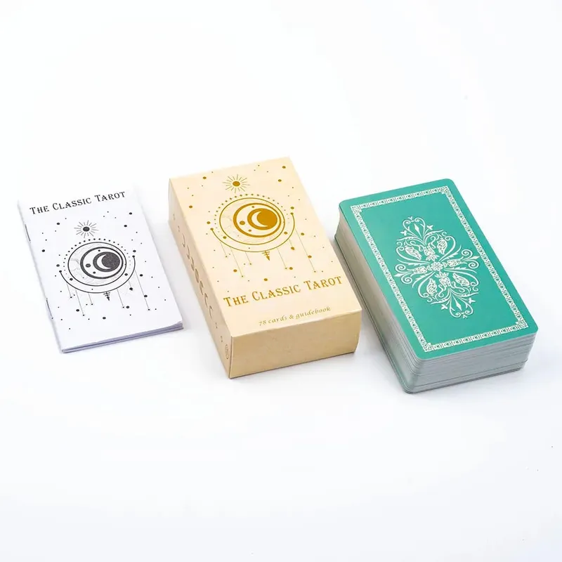 คลาสสิกไพ่ทาโรต์ดาดฟ้า 78 ชิ้นสำหรับผู้เริ่มต้นง่าย Fate Fortune Telling PARTY Tabletop BOARD เกมของเล่น — image 4