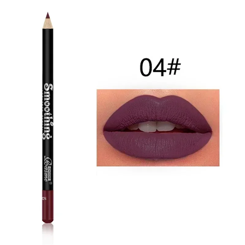 12 Color Matte Lipliner Pencil Long-Lasting Waterproof Plumping Stain Lipstick Natural Brown Lip Liner Professional Makeup — image 16