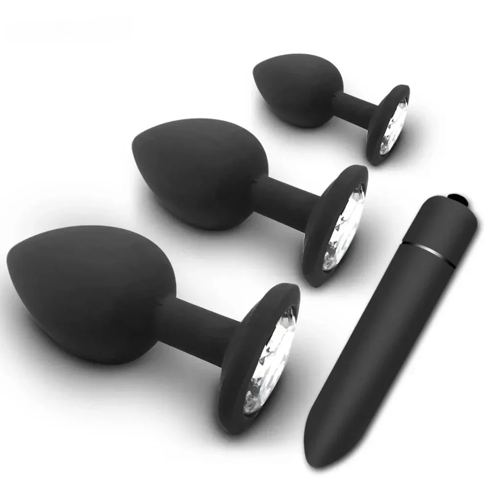 Anal Spielzeug Weiche Silikon Anal Plug Mini Bullet Vibrator Butt Plug Männer Frauen Homosexuell Paare Anal Prostata Stimulator Sex Spielzeug für Erwachsene — image 1