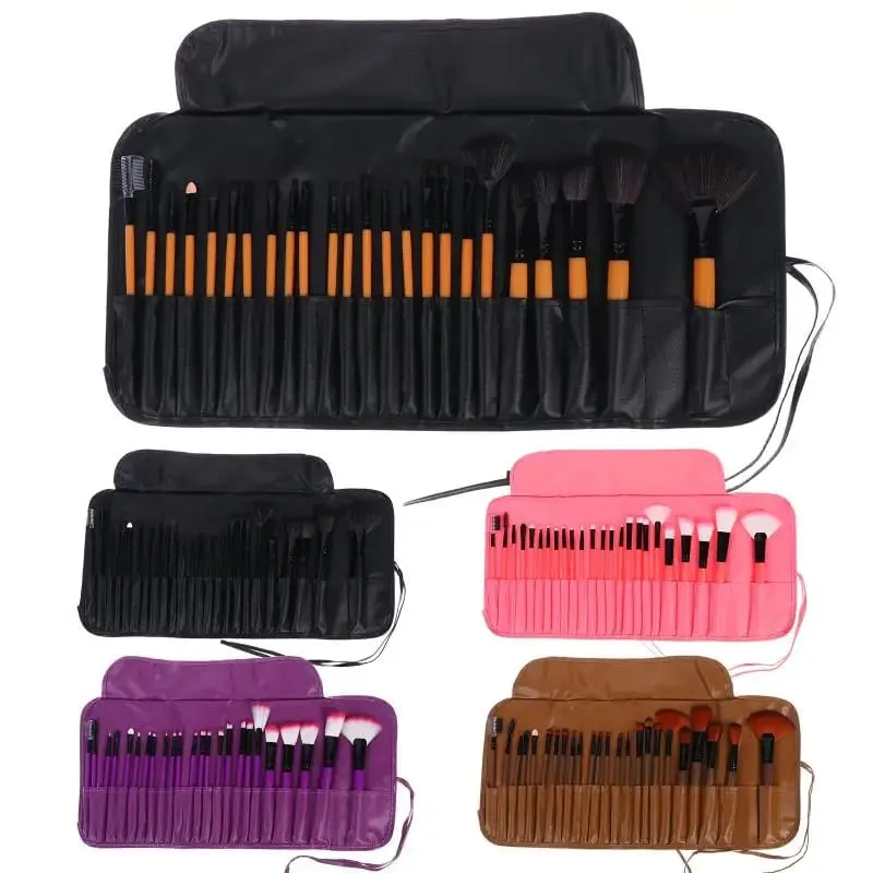 Set Berus Kecantikan 24Pcs Profesional Termasuk Semua Berus Mekap dengan Beg Penyusun untuk Penggunaan Peribadi dan PerjalananPanas — image 1
