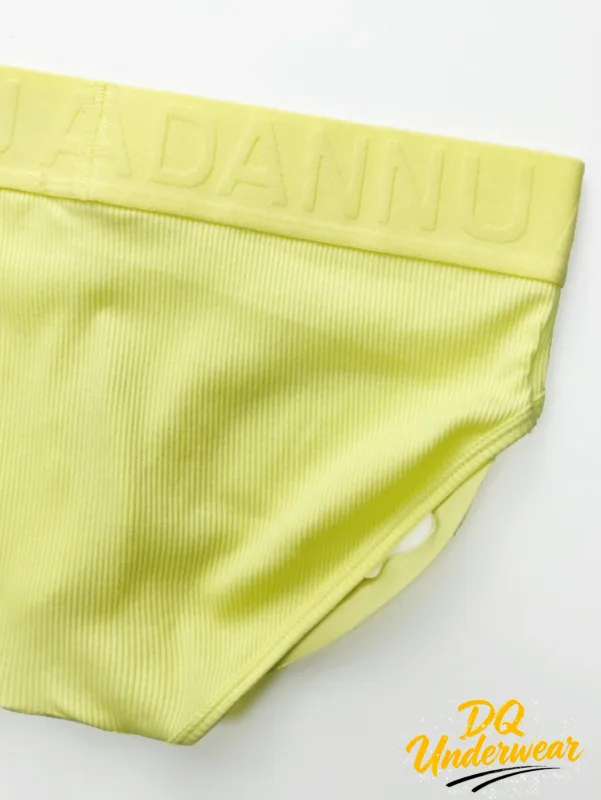 1PCS สีทึบ Ribbed กางเกงในชาย ADANNU นูนโลโก้ยืดหยุ่นเอวยืด Comfort Daily บิกินี่กางเกง AD759 — image 3