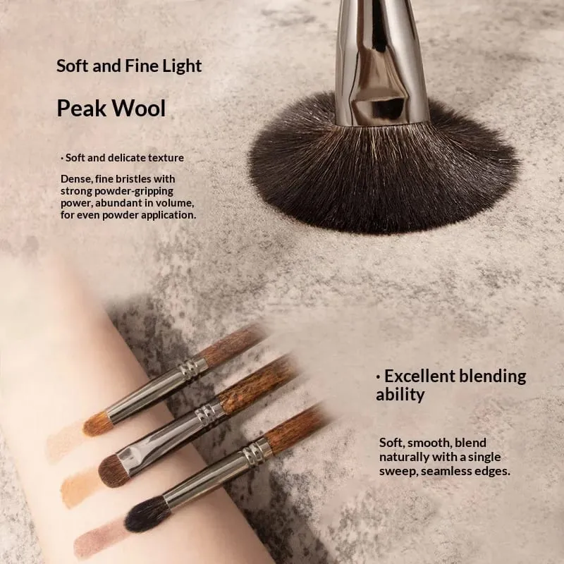 22-teiliges Make-up-Pinsel-Set aus Ziegenhaar: Lidschattenpinsel, Foundation-Puderpinsel, Konturen-Rougepinsel, kosmetische Make-up-Tools — image 2
