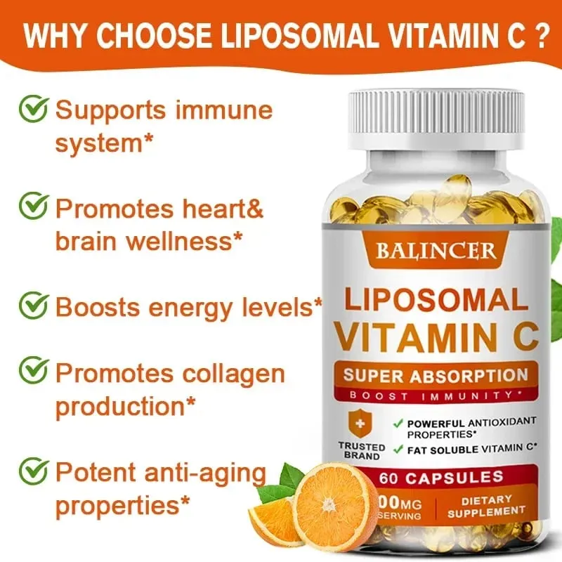 Liposomal Vitamin C 1500mg High Absorption Vitamin C Immune System & Collagen High Potency Fat Soluble Ascorbic Acid Supplement — image 4