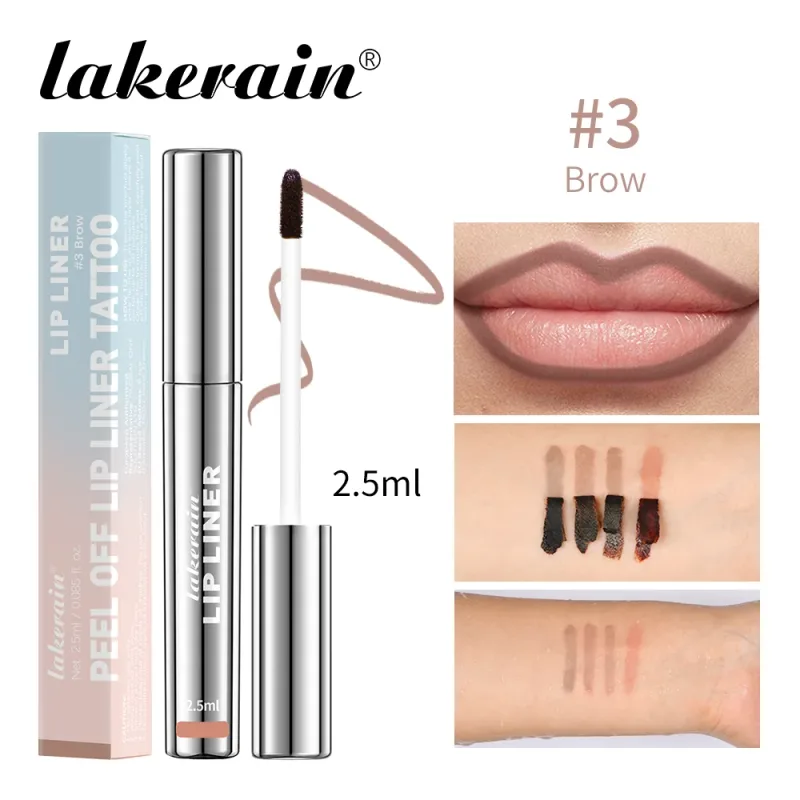 Waterproof Lip Liner Peel Off Tattoo Lipgloss Waterproof Long Lasting Matte Lip Tint Brown Contour Tear-off Lips Stain Cosmetic — image 13
