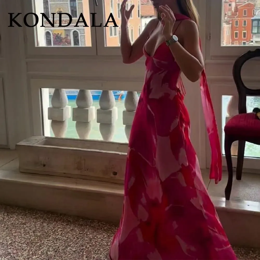 2026 Musim Bunga Musim Panas Chiffon Boho Pakaian Cami Wanita Fesyen Tanpa Tali Tanpa Lengan Cetak Zipper Chic Wanita Pakaian Cami — image 7